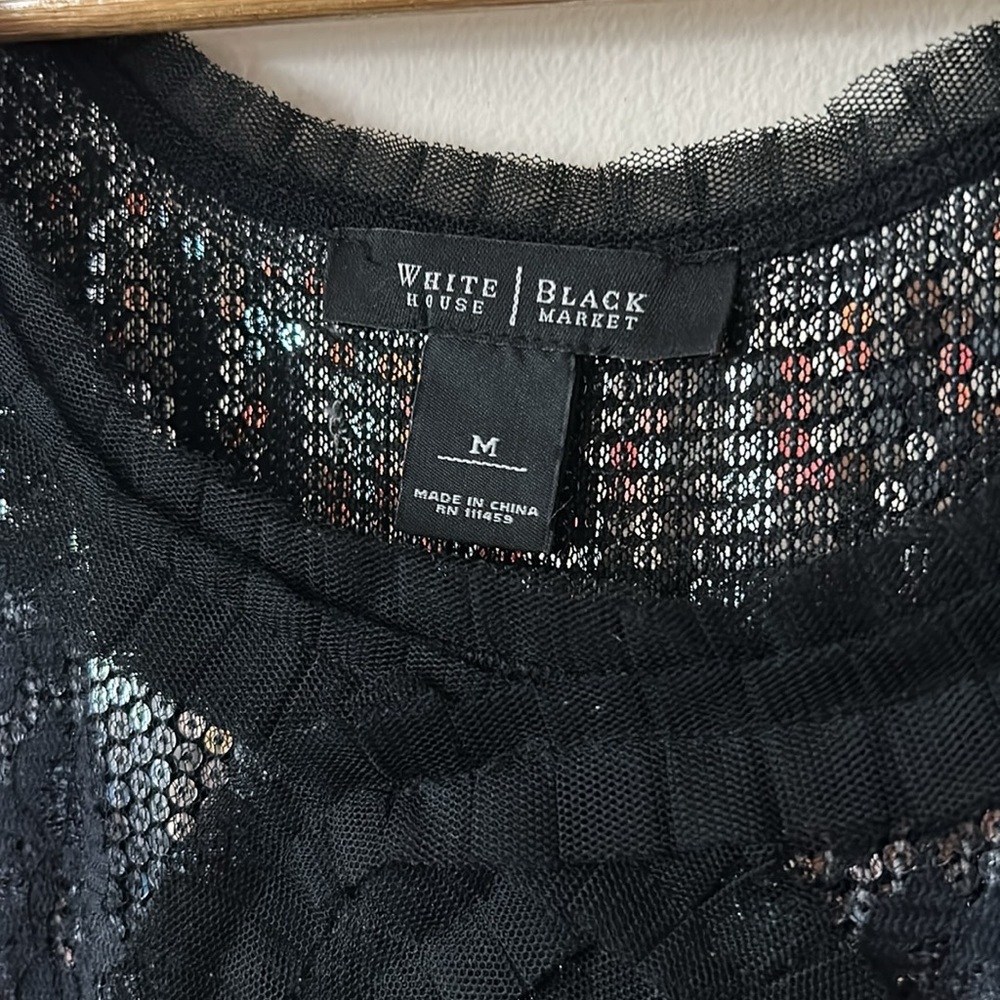 Size M | White House Black Market | Sequin Tank – Excellent Condition - Picture 6 of 12